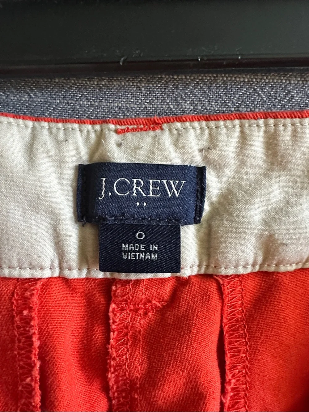 J. Crew Women's Orange Cotton Casual Shorts